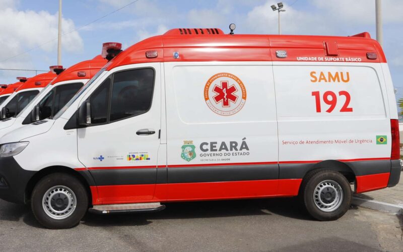 Ministério da Saúde doa 11 ambulâncias ao SAMU Ceará hoje (19)