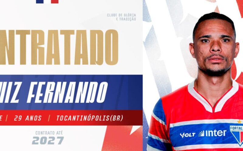Fortaleza anuncia contratação de Luiz Fernando para reforçar o ataque