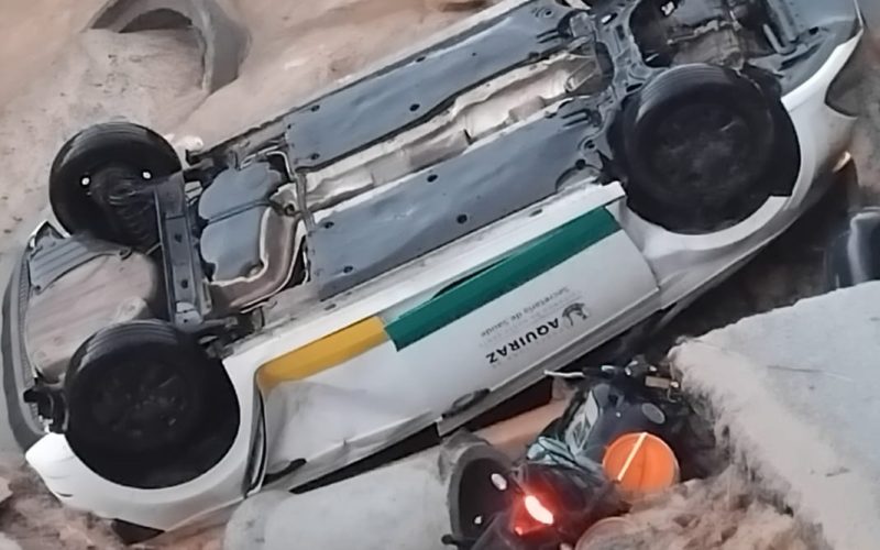 Veículo que despencou em buraco na estrada cearense levava paciente rumo a Fortaleza