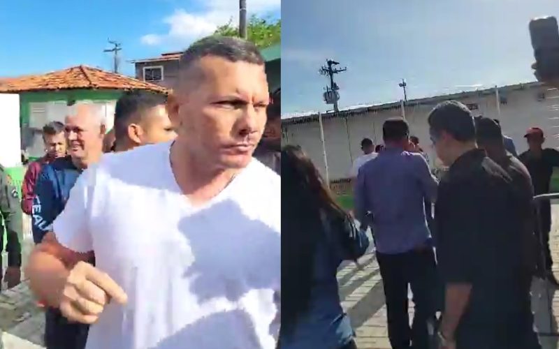 Vereador enfrenta protestos durante gravação de vídeo sobre construção de hospital em Caucaia, Ceará